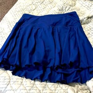 blue athletic skirt,built in shorts,worn once